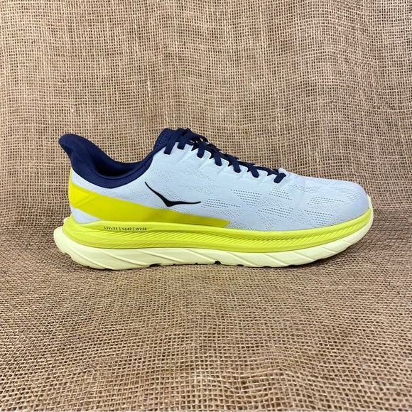 🛑SOLD🛑 Hoka One One Running Shoes Mach 4 Walking White Neon Lite Weight 12 D - Picture 3 of 13